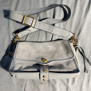 Aimee Kestenberg gray suede crossbody